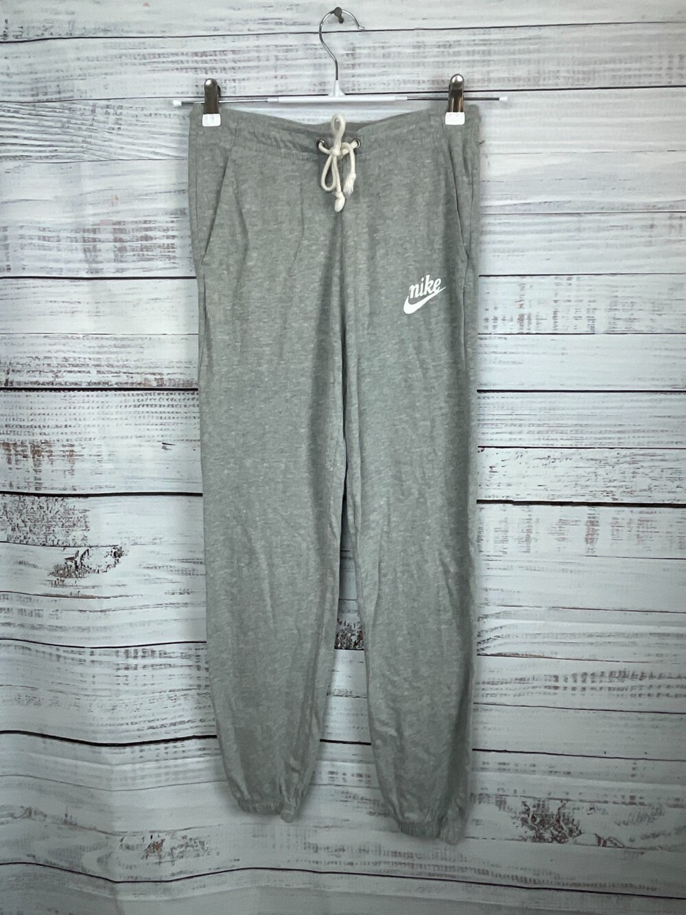Nike Womens Sz S Sportswear Gym Sweat Pants Gray